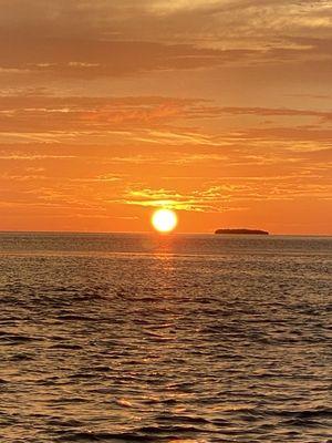 As the sun sets on Geiger Key.