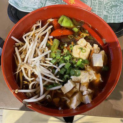 Tofu Ramen with Soy Broth.