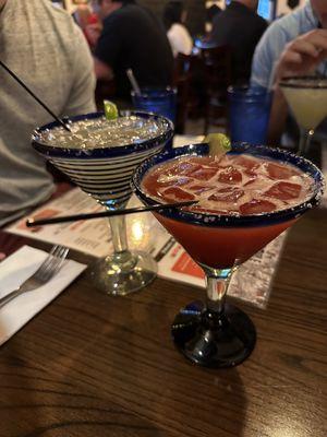 House margarita, strawberry margarita