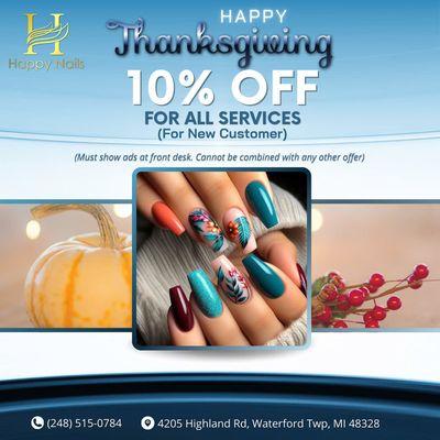 10% OFF FOR ALL SERVICES
 (For New Customer)