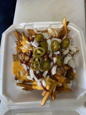 Loaded Fries with Pulled Pork