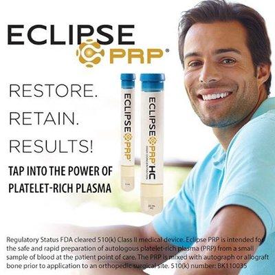 Eclipse PRP services available at The Preserve Med Spa & Wellness