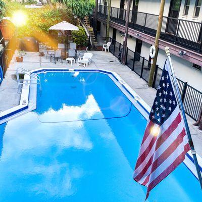 Courtyard swimming pool.