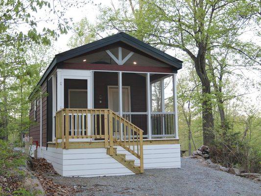 Vacation rental cottages at Endless Caverns RV Resort in New Market, Virginia