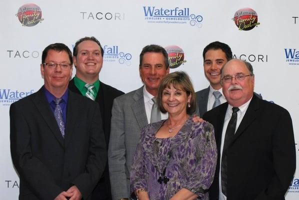 The Waterfall Jewelers Family (from left to right): Mark, Andy, Tom, Chris, Joe, Joe Sr.