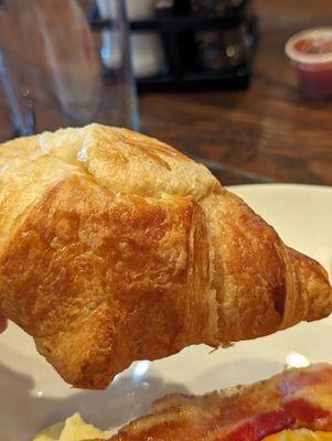 Always a treat is the croissant with butter and jam