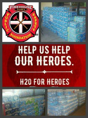 Water drive Firehouse Subs held for our local fire department.