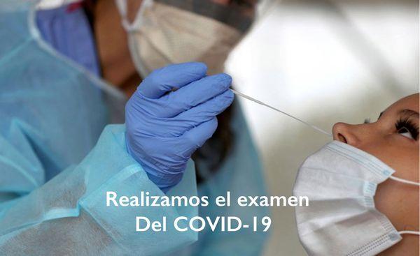 El Test de el COVID-19 realizado en nuestra clínica médica hispana.