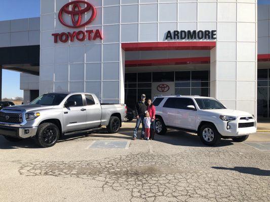 Love our new cars! This is our 6th and 7th vehicle purchased with AJ Matt and Shane! They are truly honest and care about their customers!