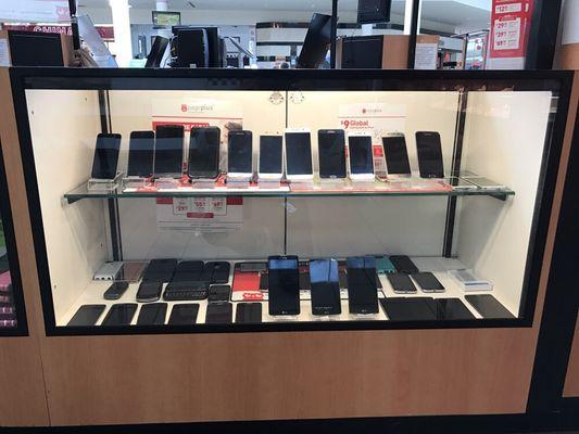 Wide selection of used phones