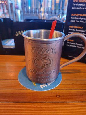 $5 Moscow Mules on Mondays.  What a deal.