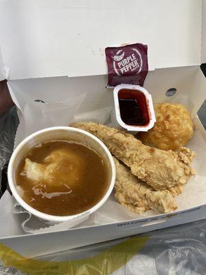 Chicken Tenders with Purple Pepper Sauce