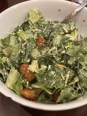 What was supposed to be chicken Caesar salad but with no chicken. Was good though