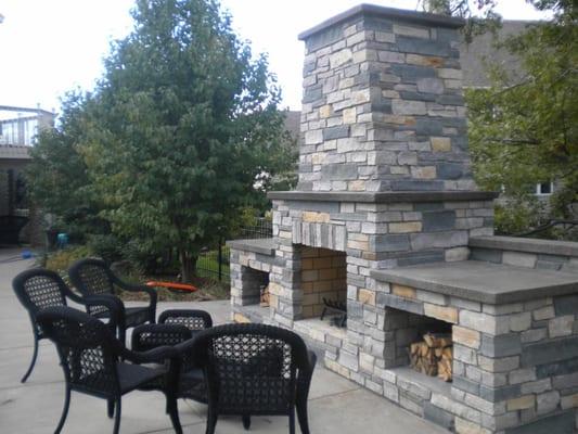 Minneapolis outdoor fireplace