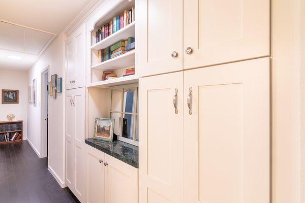 Built-in storage for hallway