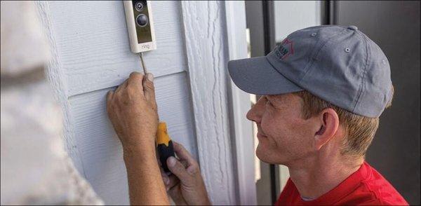 Doorbell camera installation