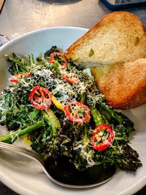 Roasted Broccolini, House Ricotta, Lemon, Walnuts, Fresnos and Country Wheattoast