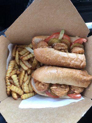 $21 shrimp Poboy