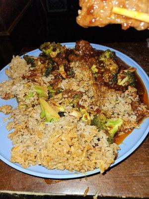 Delicious spicy beef and broccoli