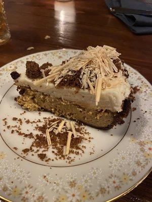 Red Kuri squash cheesecake pie