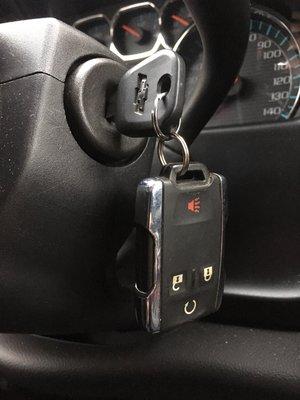 High security GM car key + remote