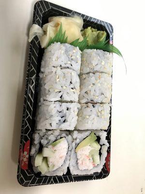 California Roll, delivery , 3/5, June 2021