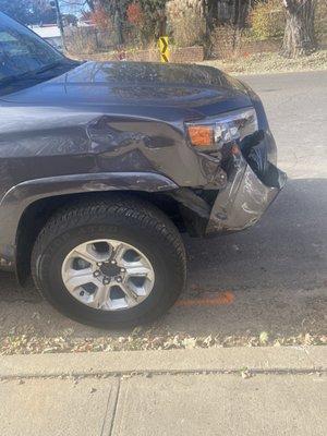 Smashed 4 runner