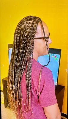 Box braids @ Aisha Hair Braiding and Weaving Sacramento