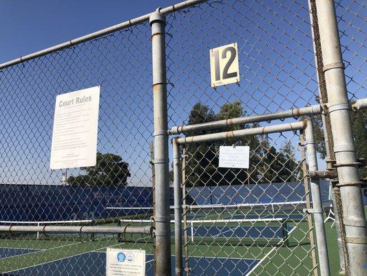 Pickleball court 12