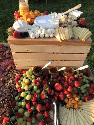 Fruit and cheese beautiful assortment