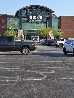 Parking lot entrance.  3rd Sporting Goods store in an hour fingers crossed