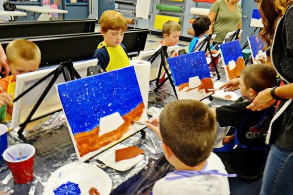 Paint night for scouts!