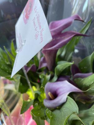 Calla lilies purple!