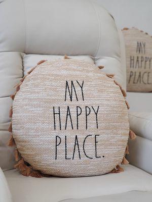 This pillow says it all! My Happy Place !