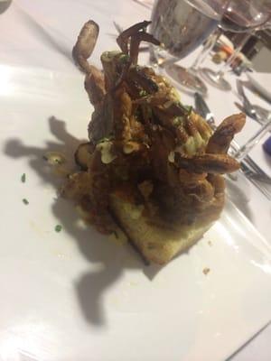 Soft shell crab deconstructed