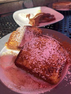 Powdered sugar French toast short stack