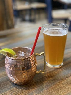 Moscow Mule and a Beer