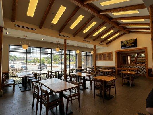 View of the dining area.