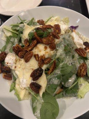 Brie salad. Adult full size. Amazing dressing.