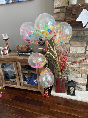 Confetti balloons