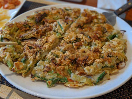 Seafood pancake