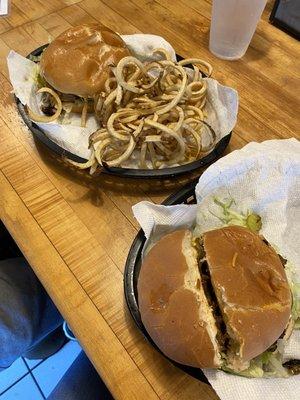 Cheese Burger Curly Fries