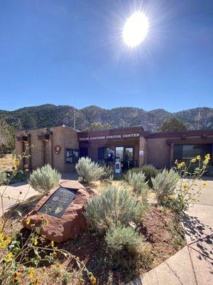 Kolob Canyons Visitor Center is a tiny  building