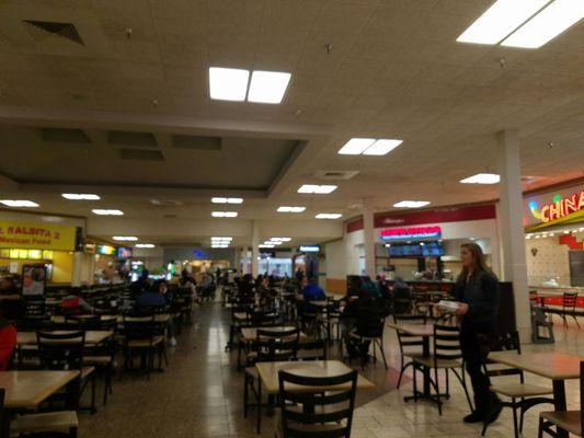 Half of the food court