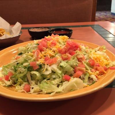 Shredded beef tostada only $4.25 at lunch!!