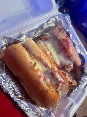 Meatball sub... large size