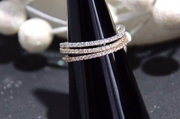 Stackable multi diamond rings