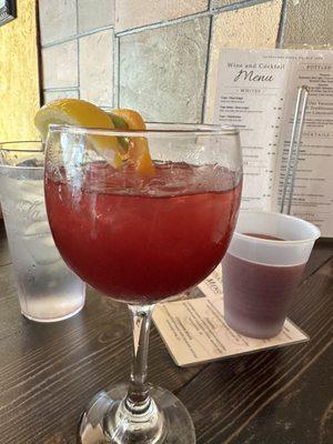 Excellent red sangria!