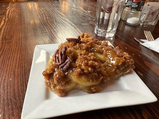 caramel pecan apple pie which was incredible