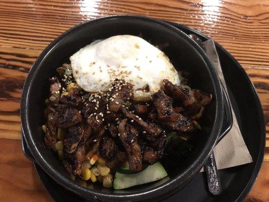 Build Your Kalbi Stone bowl. Delicious! :)